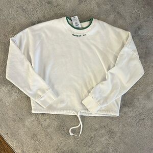 REEBOK DRAW STRING CREW NECK SWEATSHIRT